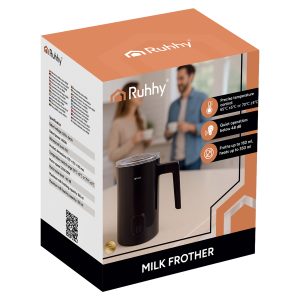 400W električni grelnik in penilec mleka 350ml 26 Beli električni grelnik in penilec mleka s črnim ročajem
