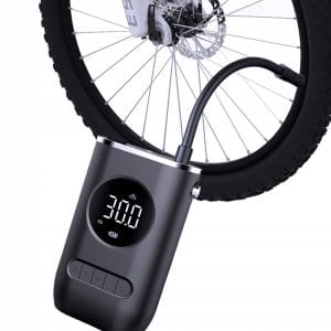 LED aku. 2000mAh električni kompresor za kolo in avto do 10Bar z LCD
