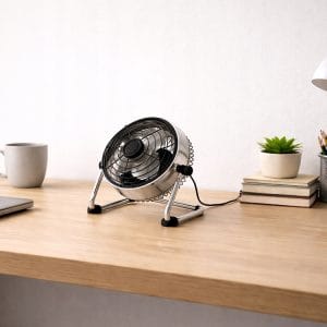 Alternative view of Kovinski namizni ventilator 22cm USB za pisarne