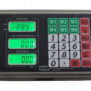 Digitalna skladiščna tehtnica z LCD zaslonom in modro osvetlitvijo