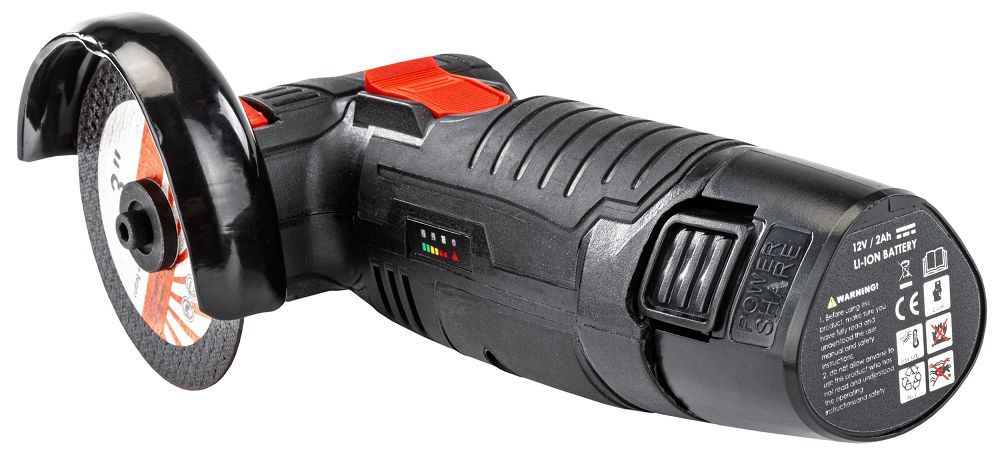 Komplet 76mm akumulatorski brezkrtačni kotni brusilnik 12V 2x2Ah 7 Komplet 76mm akumulatorski brezkrtačni kotni brusilnik 12V 2x2Ah