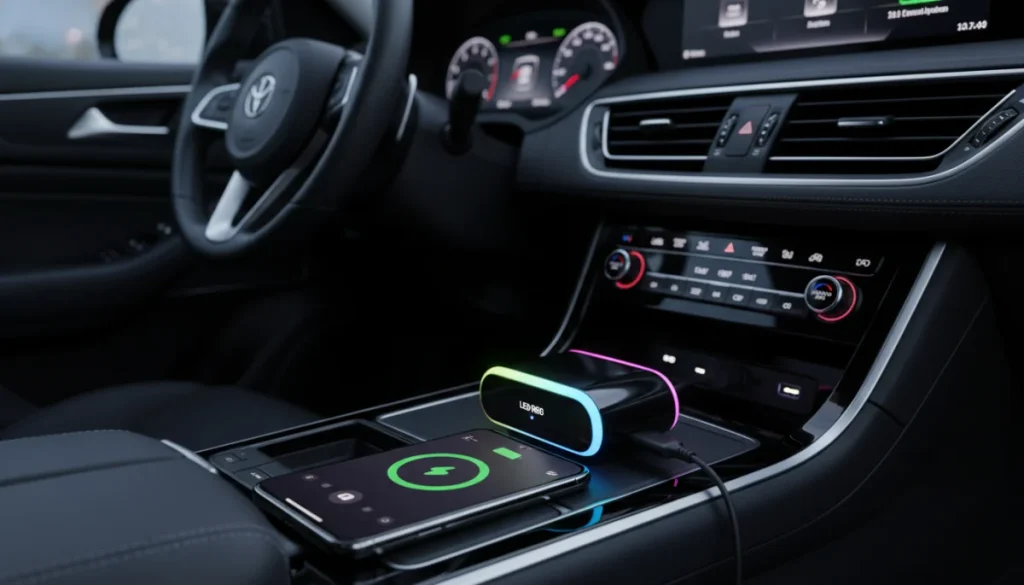 LED RGB bluetooth FM oddajnik in avto polnilec 2x USB 12V-24V - Mojaoprema.com Spletna Trgovina