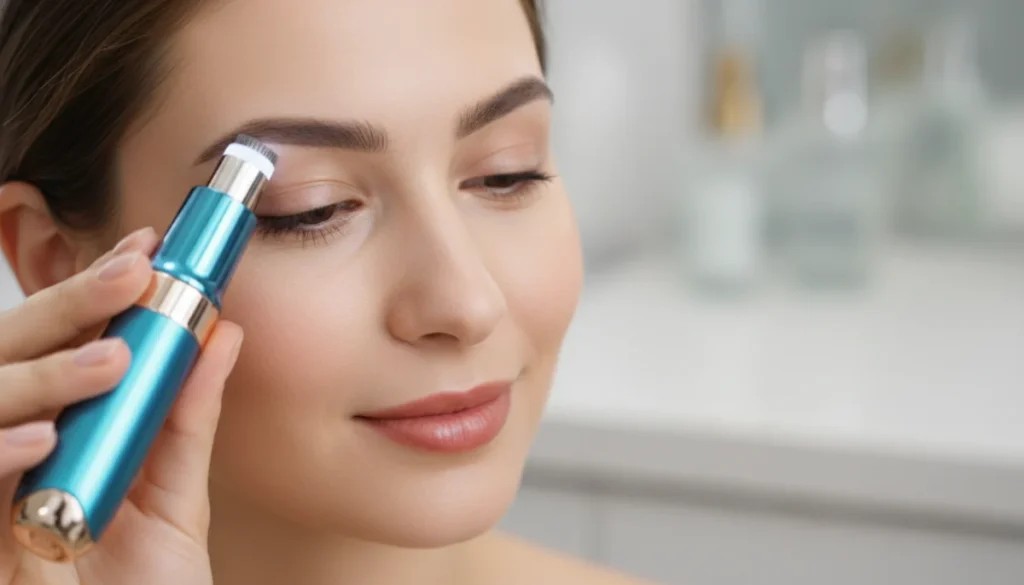Brezžični aku. ženski epilator za obraz in prirezovalnik obrvi LED - Mojaoprema.com Spletna Trgovina