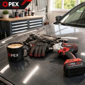 21V cordless impact driver and angle grinder kit with case