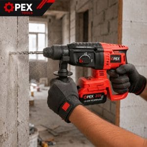 Komplet 2J 21V aku. brezkrtačni udarni vrtalnik 2x3Ah SDS plus kovček 26 Cordless SDS plus rotary hammer drill with two batteries