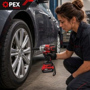 350Nm 21V cordless brushless impact wrench, 1/2″, 2x3Ah, LED, case