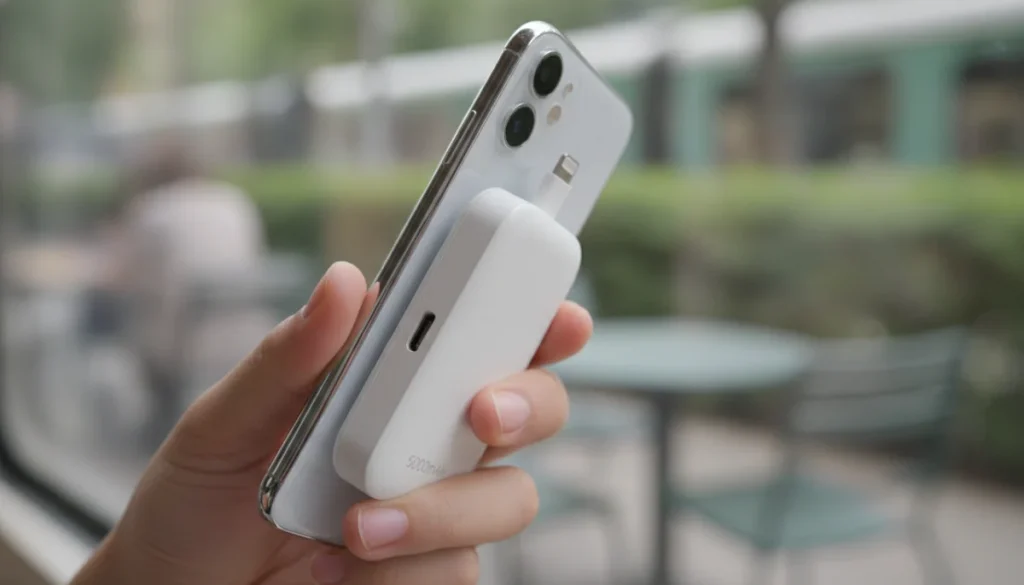 5000mAh portable battery with Lightning and USB-C powerbank white - Mojaoprema.com Online Store 1 5000mAh portable battery with Lightning and USB-C powerbank white - Mojaoprema.com Online Store