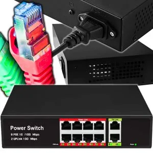 10-portni LAN PoE mrežni preklopnik i razdjelnik za brzu i stabilnu internetsku vezu