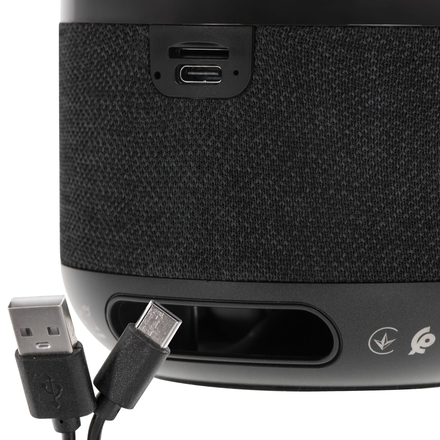 Aku. 1500mAh LED RGB prenosni bluetooth 5.0 zvočnik USB FM radio črn 12 Črn prenosni bluetooth zvočnik z RGB LED osvetlitvijo in gumbi na vrhu