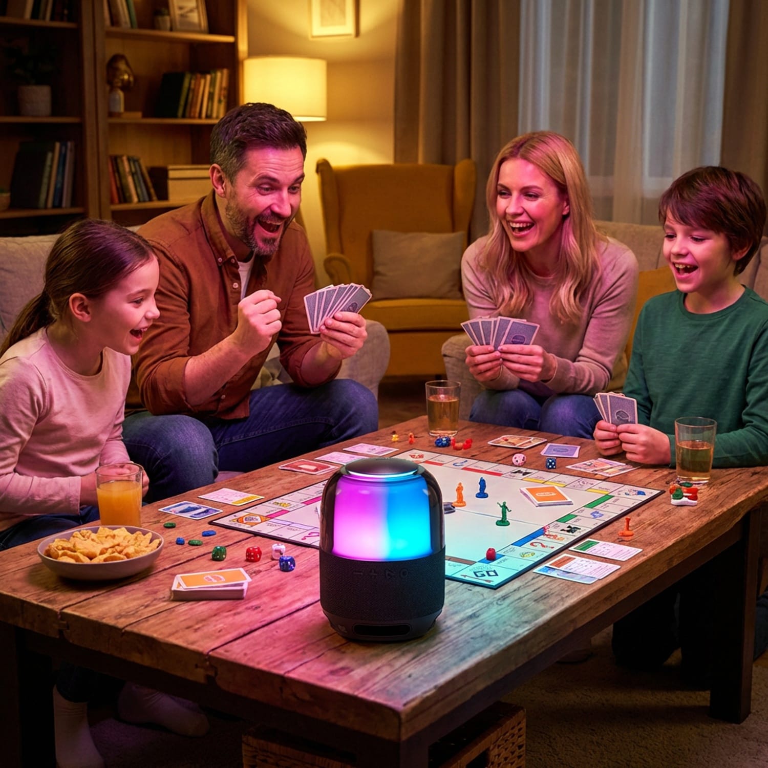 Aku. 1500mAh LED RGB prenosni bluetooth 5.0 zvočnik USB FM radio črn 2 Črn prenosni bluetooth zvočnik z RGB LED osvetlitvijo in gumbi na vrhu