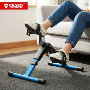 Sklopivi plavi rehabilitacijski sobni bicikl za ruke i noge s LCD zaslonom