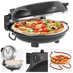 Kamena peć za pizzu SUPREME snage 1200 W, pečenje na temperaturama do 420°C