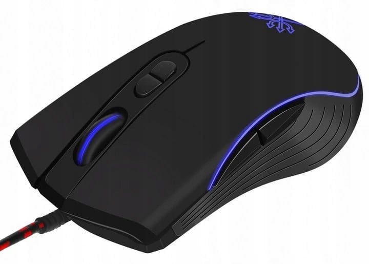 Žična optična USB igralna miška do 7200DPI LED RGB 7 gumbov 3 Črna žična igralna miška z RGB osvetlitvijo in sedmimi gumbi