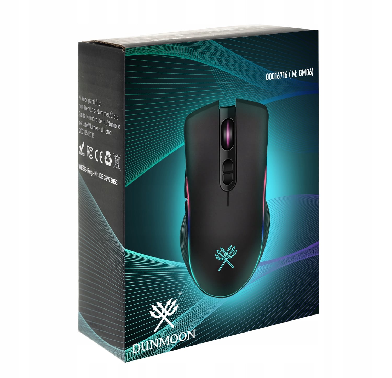 Žična optična USB igralna miška do 7200DPI LED RGB 7 gumbov 9 Črna žična igralna miška z RGB osvetlitvijo in sedmimi gumbi