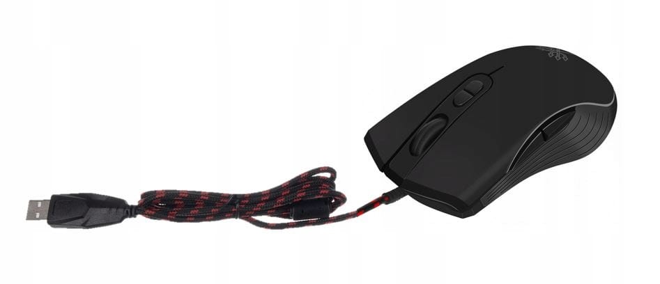 Žična optična USB igralna miška do 7200DPI LED RGB 7 gumbov 6 Črna žična igralna miška z RGB osvetlitvijo in sedmimi gumbi