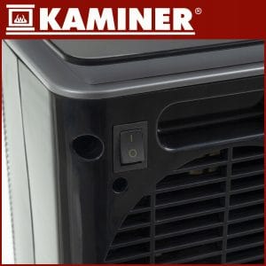 Sodobni beli keramični ventilatorski grelnik z LCD zaslonom in nadzorno ploščo
